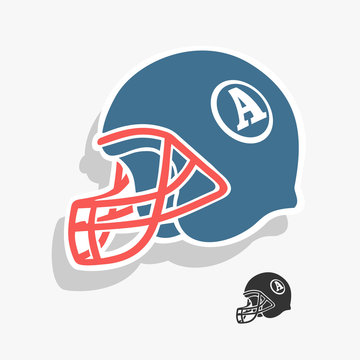 Helmet American Football Vector Illustration