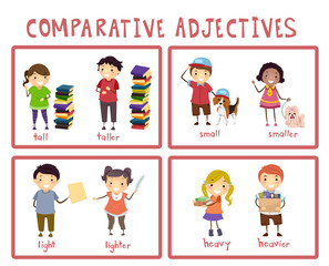 Stickman Kids Comparative Adjectives