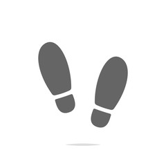 Shoe prints vector isolated