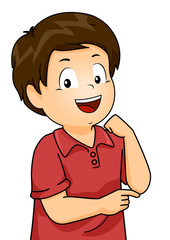 Kid Boy Body Parts Elbow