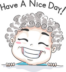 Kid Boy Have Nice Day Smile
