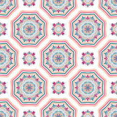 Intricate Mandala Pattern Tile Background