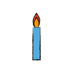 candle flame light abstract decoration icon