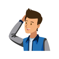 young man portrait of a teenage student