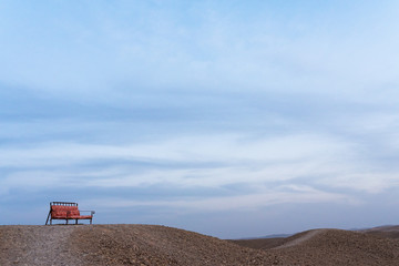 sit with view to the desert