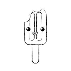 Delicious frozen palette kawaii character vector illustration design