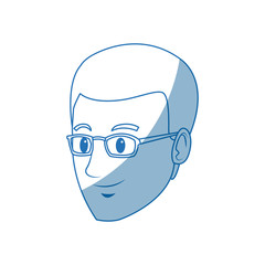 head guy cartoon young people profile