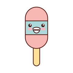 Delicious frozen palette kawaii character vector illustration design