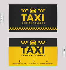 Business card for taxi company. © RainLedy