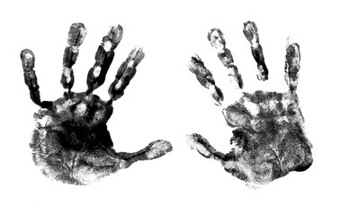 Spooky hands print
