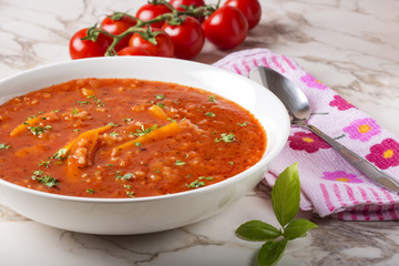 Summer tomato soup