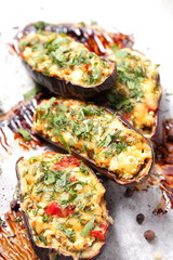 Stuffed eggplant from the oven