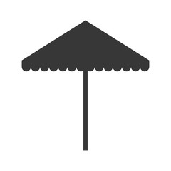 beach umbrella isolated icon vector illustration design