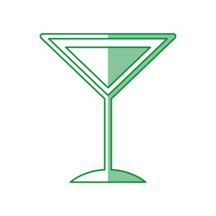 tropical cocktail cup icon vector illustration design