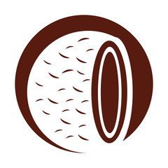 coconut cocktail isolated icon vector illustration design