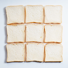 sliced white bread