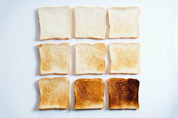 sliced white bread