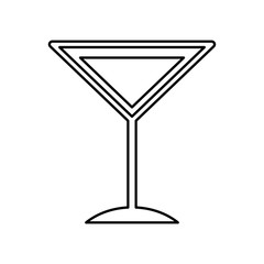 tropical cocktail cup icon vector illustration design