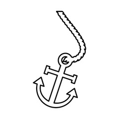 marine anchor isolated icon vector illustration design