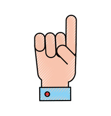 Hand informant news icon vector illustration design fuzzy