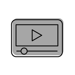 video player device icon vector illustration design