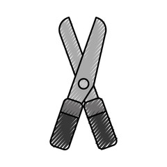 Garden scissors isolated icon vector illustration design
