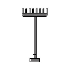 farm rake isolated icon vector illustration design