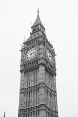 london, england, 14/04/2017  Westminster , england, Big ben famous clock tower in westminster near...