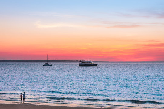 Sunset at the Beach in Darwin, Australia