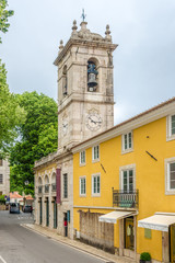Fototapeta na wymiar Bell tower and Church of Saint Martin in Sintra ,Portugal