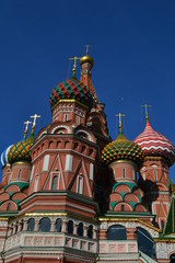 Fototapeta na wymiar St. Basil's Cathedral on red square in Moscow