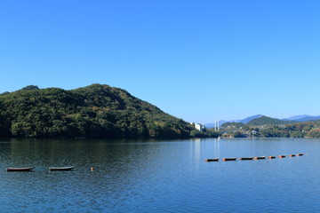 相模湖とボート