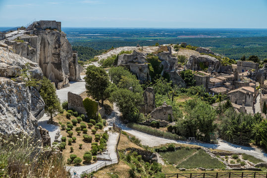 Les Alpilles Seen From Medieval Town Les Baux, France