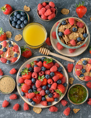 Different healthy food