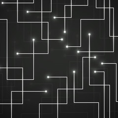 Abstract technology background, circuit board. Vector illustration, eps 10