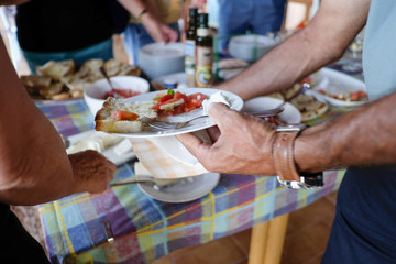 Aperitivo, vino e pasta