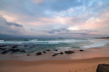 Rocky Daybreak Seascape