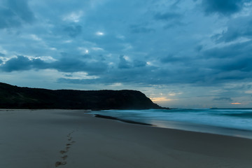 Cloudy Daybreak Seascape