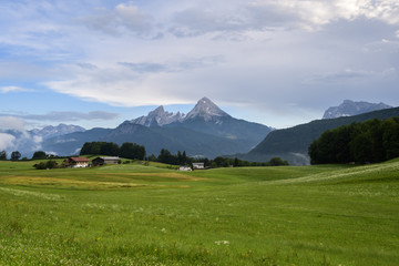 Fototapeta premium Blick auf den Watzmann