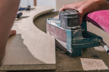 processing parts sander
