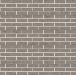 Seamless Brown Brick Wall Vector Background Illustration