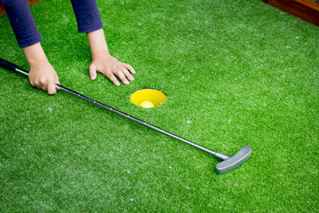 Green course.