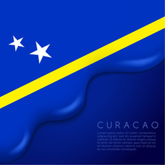 National Flag on Creamy Liquid Dripping : Vector illustration