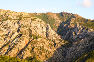 Beautiful mountains of the Tien Shan range in Kazakhstan