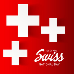 Fototapeta premium Swiss National Day.