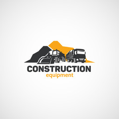 Construction Equipment, Loader and Truck. © unien