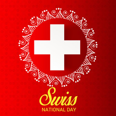 Obraz premium Swiss National Day.