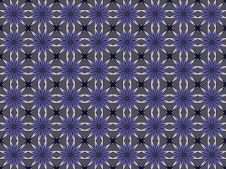 Textile floral pattern. Blue flowers.