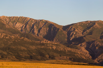 Beautiful mountains of the Tien Shan range in Kazakhstan