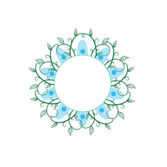 Floral wreath icon